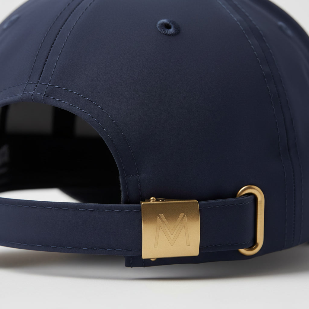 Maison Velour Cap Navy Buckle
