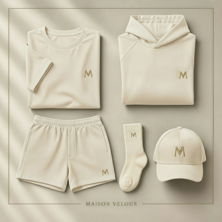 Maison Velour Off-White Set