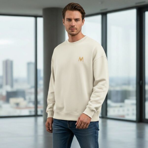 Men Crewneck Sweatshirt Off-White