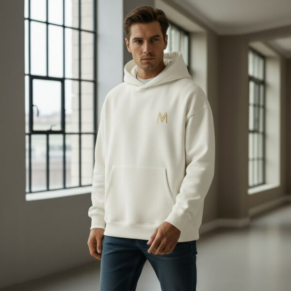 Men Premium Heavy Hoodie Off-White