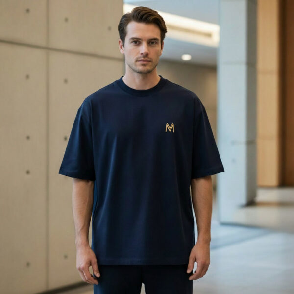 Men Premium Oversize T-Shirt Navy