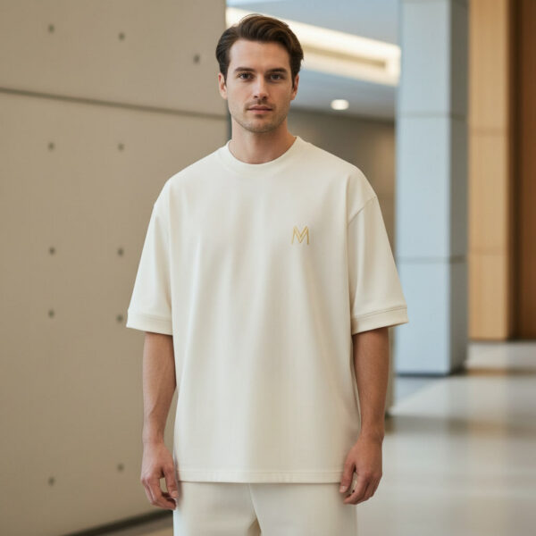 Men Premium Oversize T-Shirt Off-White