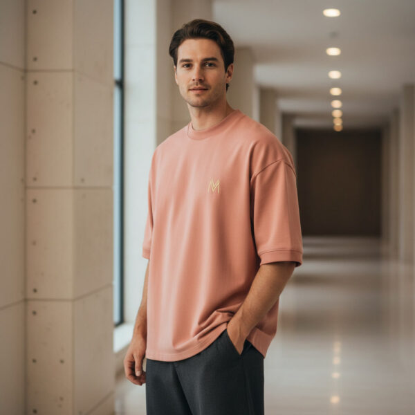 Men Premium Oversize T-Shirt Salmon