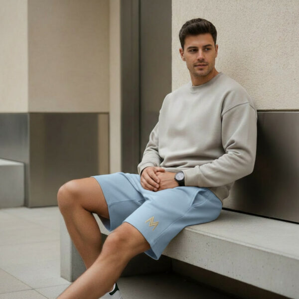 Men Premium Soft Shorts Light Blue