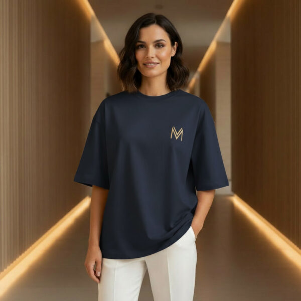 Women Premium Oversize T-Shirt Navy